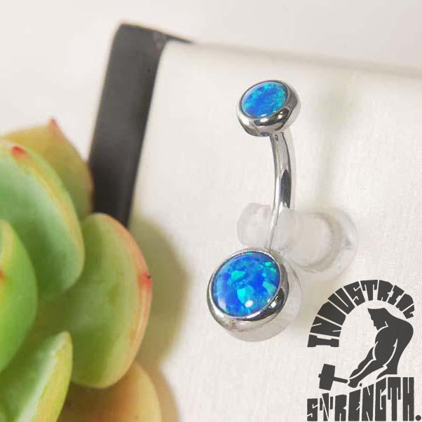 BEZEL-SET OPAL NAVEL CURVES