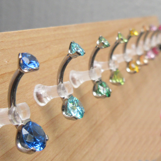 PRONG-SET CZ NAVEL CURVES