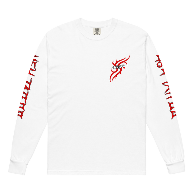 Garment-dyed heavyweight long-sleeve shirt